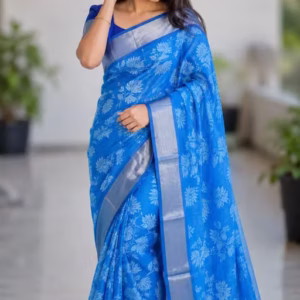 Women's Designer Blue Saree