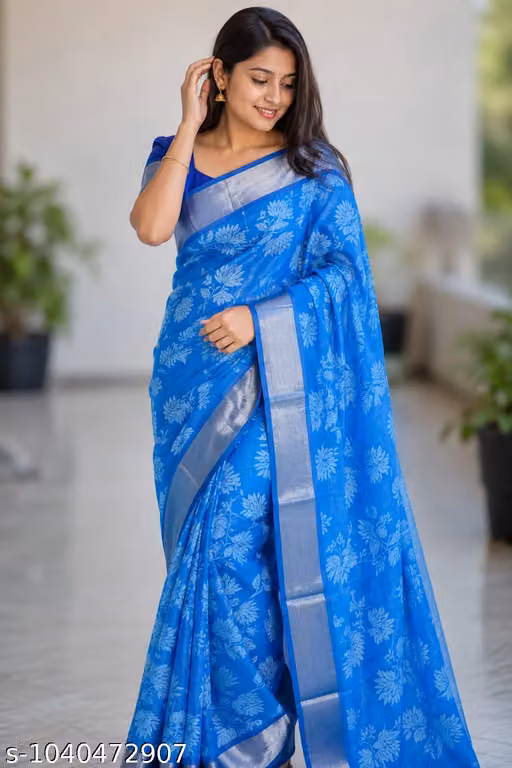 Women's Designer Blue Saree